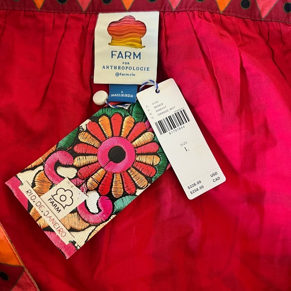 Farm Rio Mosaic Ruffled Midi Dress - Picture 10 of 11